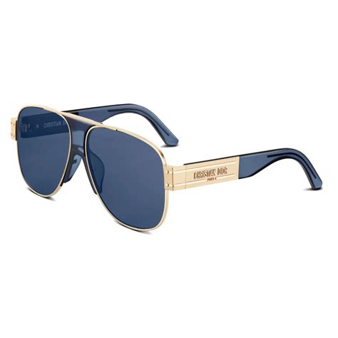 dior signature a3u|CHRISTIAN DIOR Diorsignature A3U Sunglasses Gold Blue .